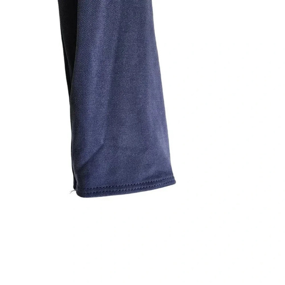 NWT Rebecca Taylor Ruffled Blouse Womens Size Small Navy Slit Neck Long Sleeve - Picture 10 of 10